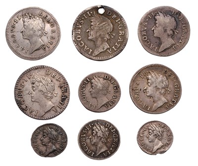 Lot 68 - Assorted James II, Maundy Oddments, 9 coins to...