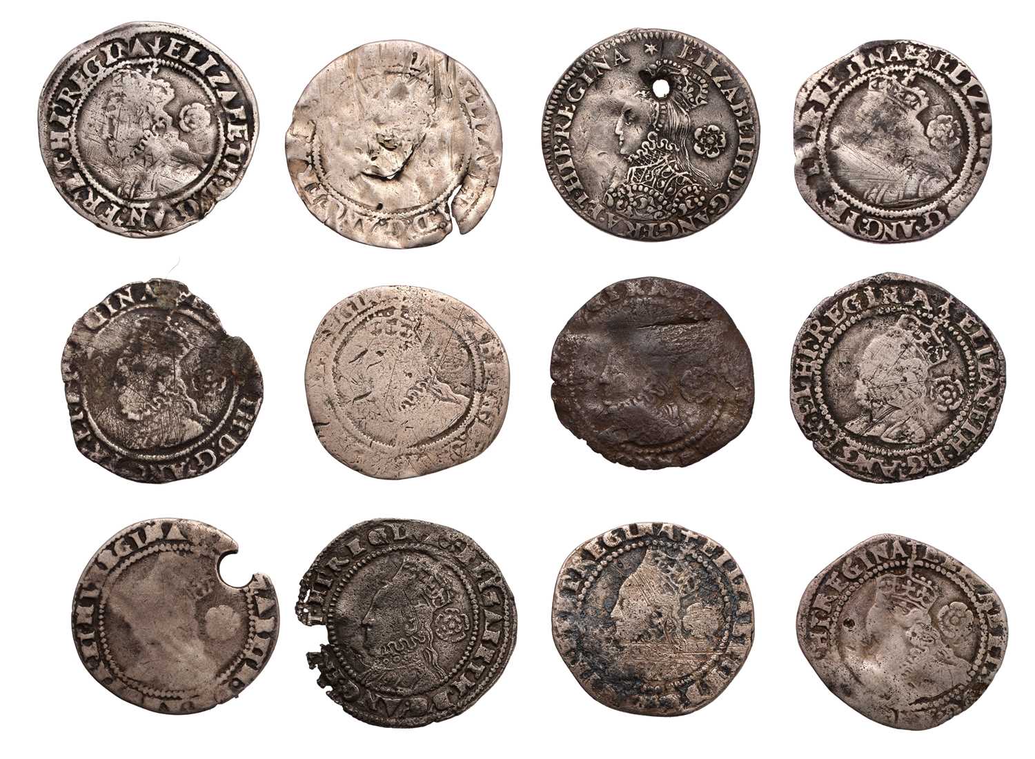 Lot 22 - A Collection of Elizabeth I Threepences, 12...