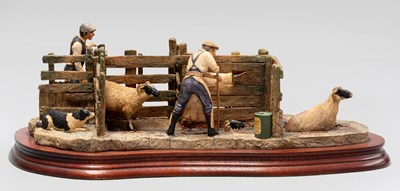 Lot 1084 - Border Fine Arts 'Twice Under' (Sheep Dipping),...