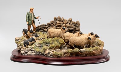Lot 1081 - Border Fine Arts 'The Crossing' (Shepherd,...