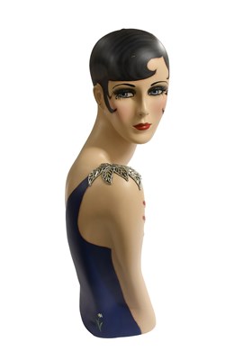 Lot A Sharon Sherrod Art Deco Style Mannequin Bust...