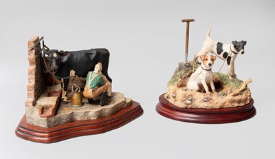 Lot 1114 - Border Fine Arts 'Spade Work' (Jack Russell...