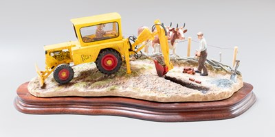 Lot 1004 - Border Fine Arts 'Laying the Clays' (Farmer...