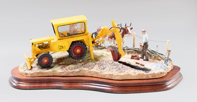 Lot 1005 - Border Fine Arts 'Laying the Clays' (Farmer...