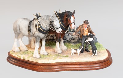 Lot 1038 - Border Fine Arts 'Homeward Bound' (Clydesdale...