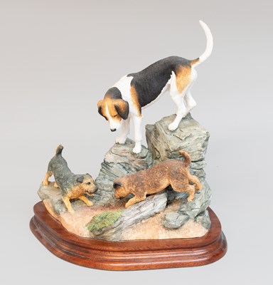 Lot 1110 - Border Fine Arts 'Fell Hound & Terriers',...