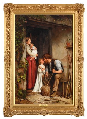 Lot 1062 - Joseph Clark ROI (1834-1926) "Bedtime" Signed...
