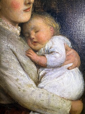 Lot 1062 - Joseph Clark ROI (1834-1926) "Bedtime" Signed...