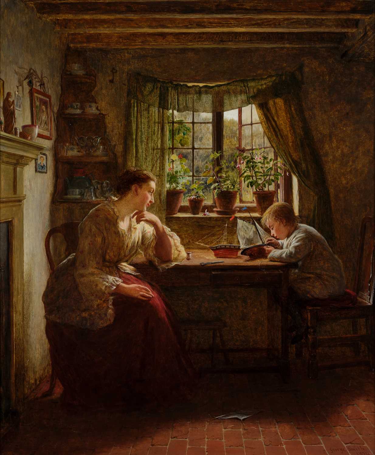 Lot 1063 - George Smith (1829-1901) "Musings on the...