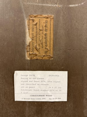 Lot 1063 - George Smith (1829-1901) "Musings on the...