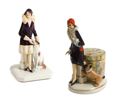 Lot A Circa 1920s Figure of a Lady and Her...
