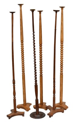 Lot 2240 - Set of Three Graduated Modern Turned Wood Hat...