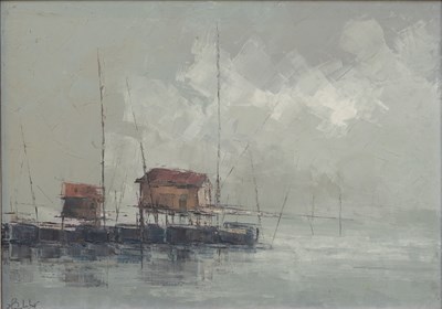 Lot 1077 - Aurelio Barbalonga (1922-2003) "Ancona" Signed,...