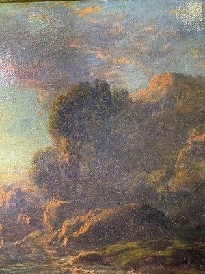 Lot 1059 - Attributed to John Linnell (1792-1882) "Sunset"...