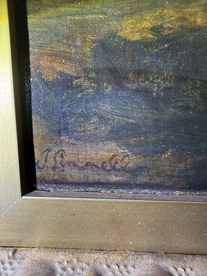 Lot 1059 - Attributed to John Linnell (1792-1882) "Sunset"...