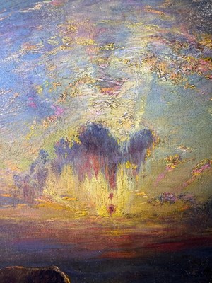 Lot 1059 - Attributed to John Linnell (1792-1882) "Sunset"...
