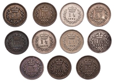 Lot 49 - A Collection of Three-Halfpence Coins, 11...