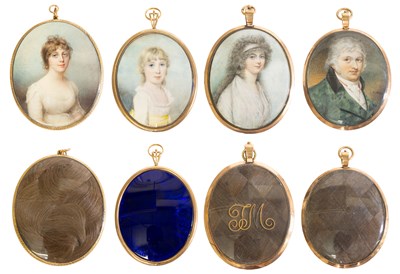 Lot 194 - D. Allan (19th Century) Half-Length Miniature...