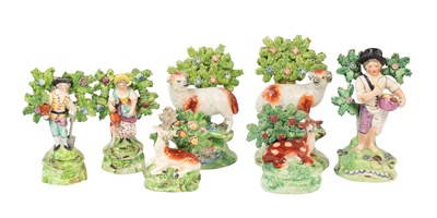 Lot 86 - A Pair of Staffordshire Pearlware Walton...