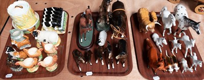 Lot 1140 - Beswick Animals, including: Highland Cow and...