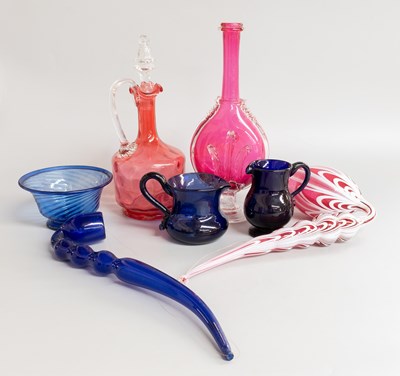 Lot 99 - 19th-Century Glass, including cranberry...