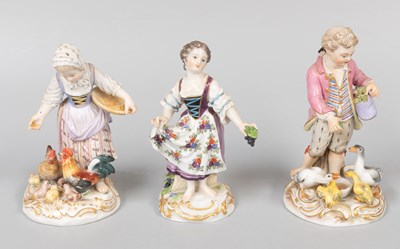 Lot 10 - A Pair of 20th Century Meissen Pastoral...
