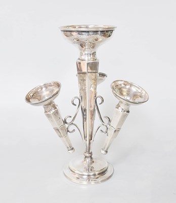 Lot 185 - A George V Silver Centrepiece-Vase, Birmingham,...