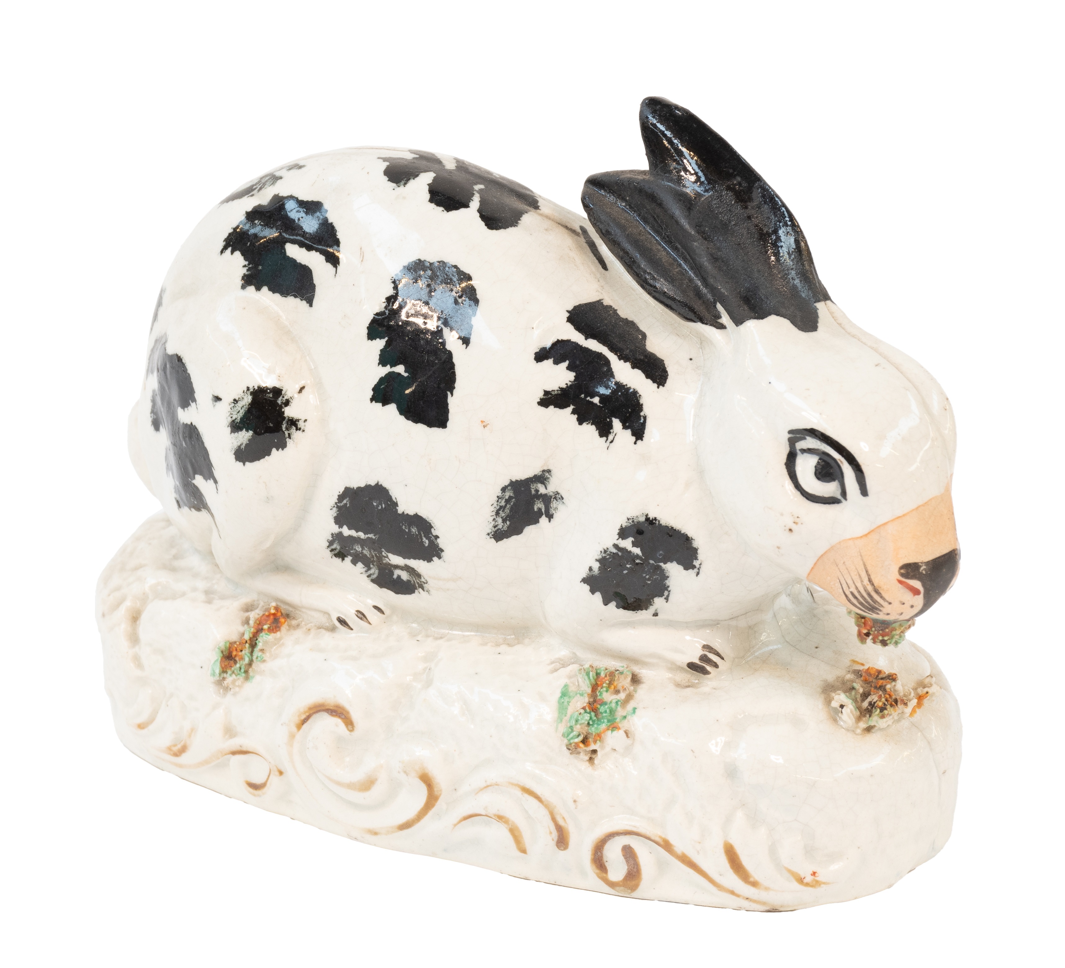 Geo Rabbit Pottery Lot 69 - A Staffordshire Pottery Model of a Rabbit,