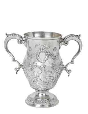 Lot A George II Provincial Silver Two-Handled Cup