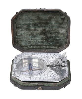 Lot A Louis XIV or Louis XV Silver Butterfield-Dial