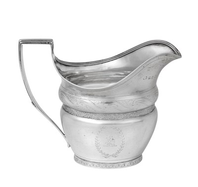Lot A George III Provincial Silver Cream-Jug