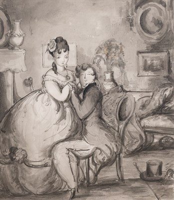 Lot 1187 - Harold Hope Read (1881-1959) "The Garden Party"...