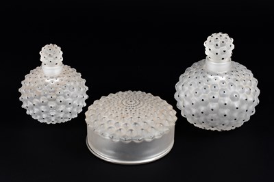 Lot 92 - A Lalique Cactus Frosted and Black Enamel...