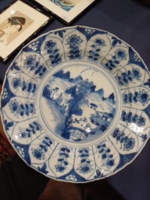 Lot 3 - A Chinese Porcelain Plate, Kangxi, painted in...