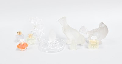 Lot 68 - Modern Lalique Scent-bottle and Trinket Dish,...