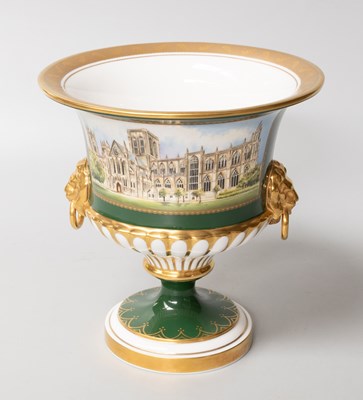Lot 45 - A Royal Worcester Porcelain Campana Urn to...