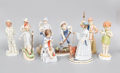 Lot 58 - Nine various Royal Worcester Porcelain Figures,...