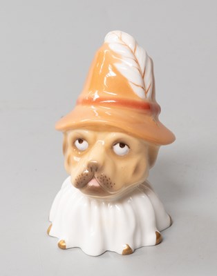 Lot 5 - A Royal Worcester Porcelain Candle Snuffer...
