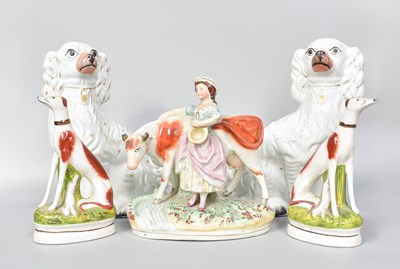 Lot 64 - 19th Century Staffordshire Pottery, comprising...
