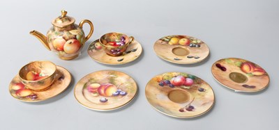 Lot 47 - Royal Worcester Fruit-Painted Porcelain...