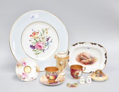 Lot 56 - Royal Worcester Porcelain, including a dish...