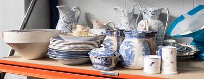 Lot 154 - 19th Century Davenport Blue and White Transfer-...