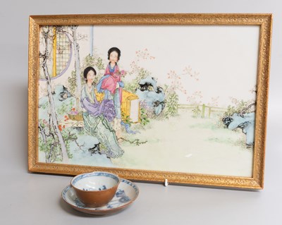 Lot 114 - A 20th Century Chinese Porcelain Panel,...