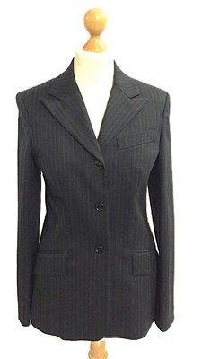 Lot 1013 - A Dolce & Gabbana Black Pinstripe Wool Blazer,...