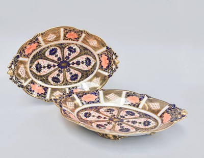 Lot 130 - A Pair of Royal Crown Derby Imari Porcelain...