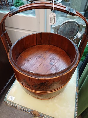 Lot 74 - A Chinese Bamboo Wedding Basket, in two tiers...