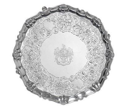 Lot A George II Silver Salver