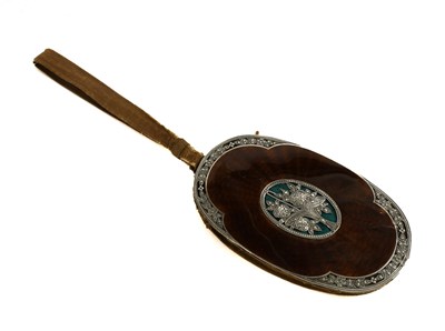 Lot Lancel Paris Silver Mounted Oval Folding Purse,...