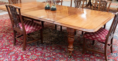 Lot 1420 - A Victorian Mahogany Extending Dining Table,...