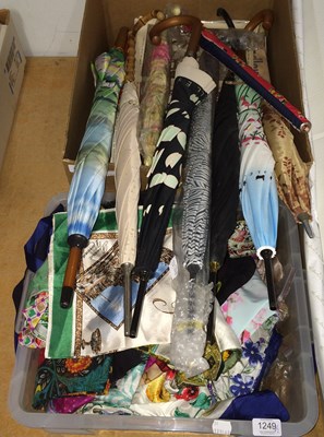 Lot 1249 - Assorted Silk and Other Scarves including...